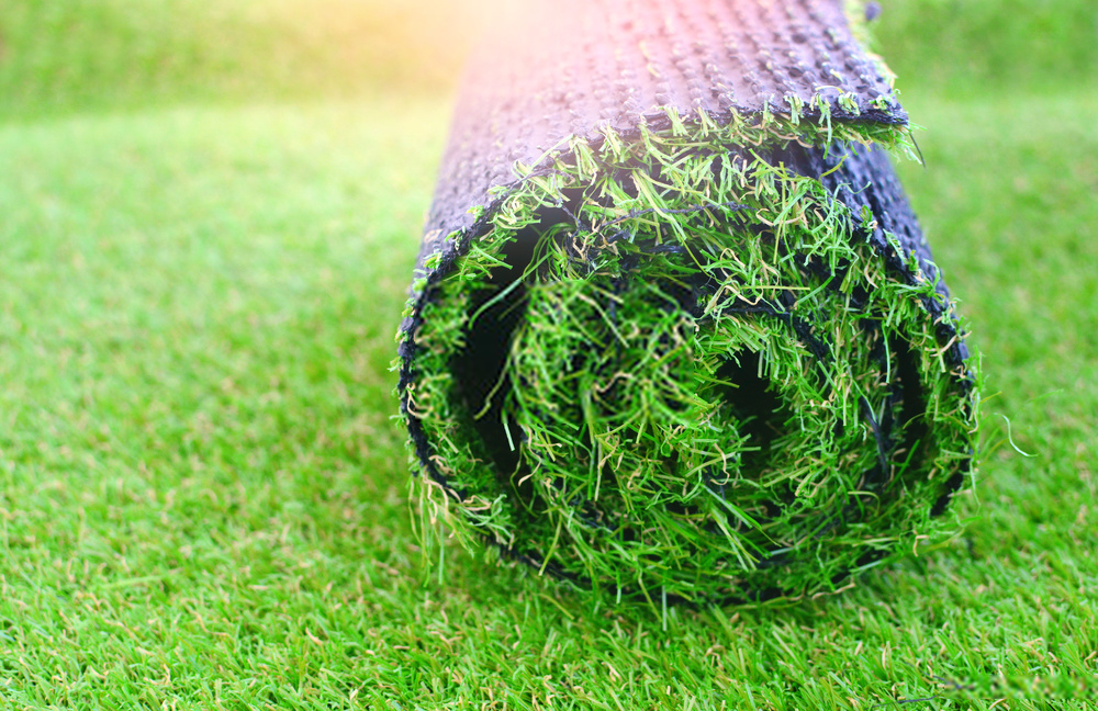 Plant for production of synthetic grass